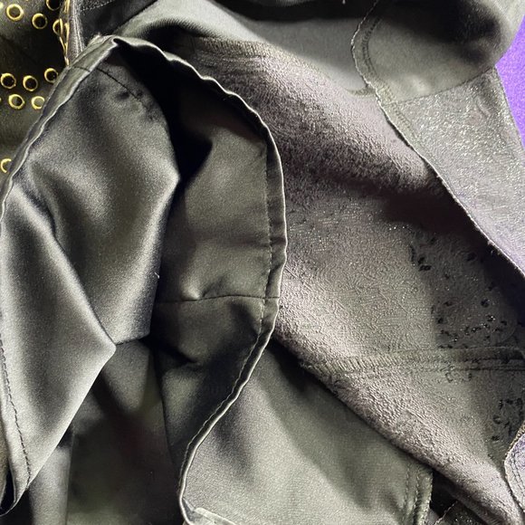 πMorena Rosa Unique Black Dress with Rivets - Picture 13 of 16